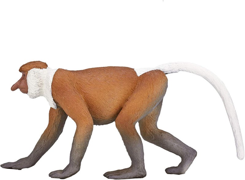 MOJO Proboscis Monkey Realistic International Wildlife Hand Painted Toy Figurine - Image 3